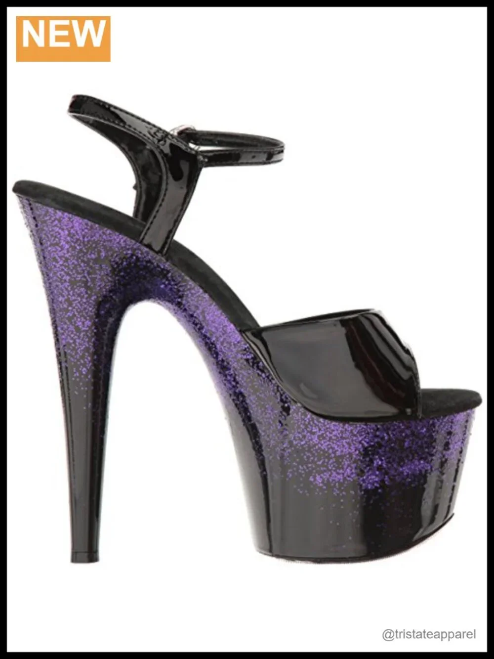 Glitter Platform Sandal with Adjustable Strap Open Toe Buckle